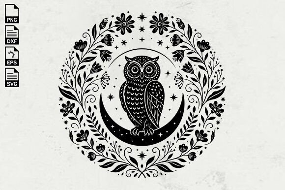 Boho Floral Owl SVG, Moon Owl SVG: Real-World Embroidery Review