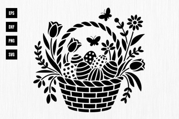 Easter Basket SVG, Floral Basket Svg: A Designer's Review