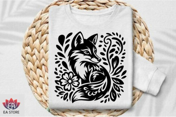 Floral Fox SVG- 02 Design Review