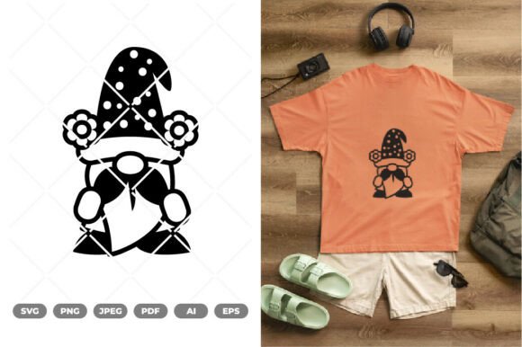 Floral Gnome SVG Clipart Review