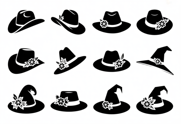 Floral Hats SVG Bundle Clipart Review