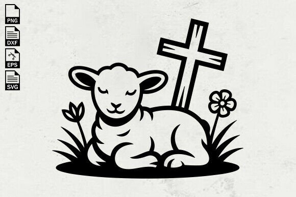 Floral Lamb SVG, Easter Lamb SVG, Sheep Review