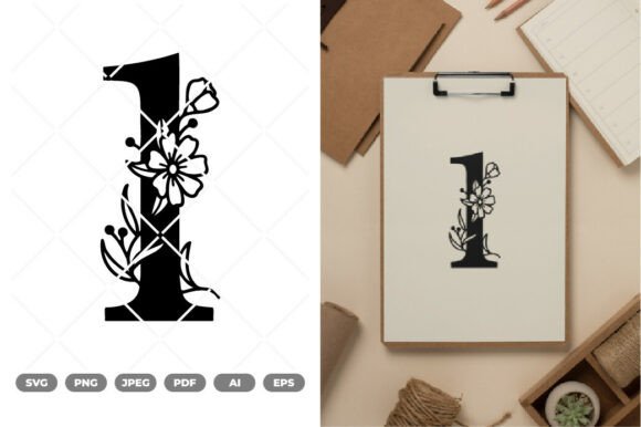 Floral Numeric SVG Clipart Review