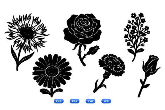 Floral Silhouette SVG Clipart Review
