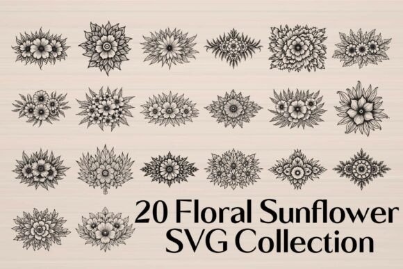 Floral Sunflower SVG Collection Review