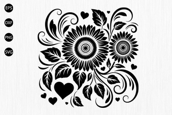 Floral Sunflower Svg, Sunflower Love SVG Review