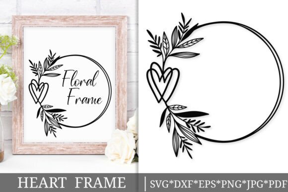 Heart Floral Circle SVG Review