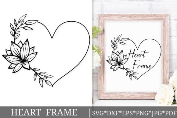 Lotus Heart Floral Frame SVG Zen Review